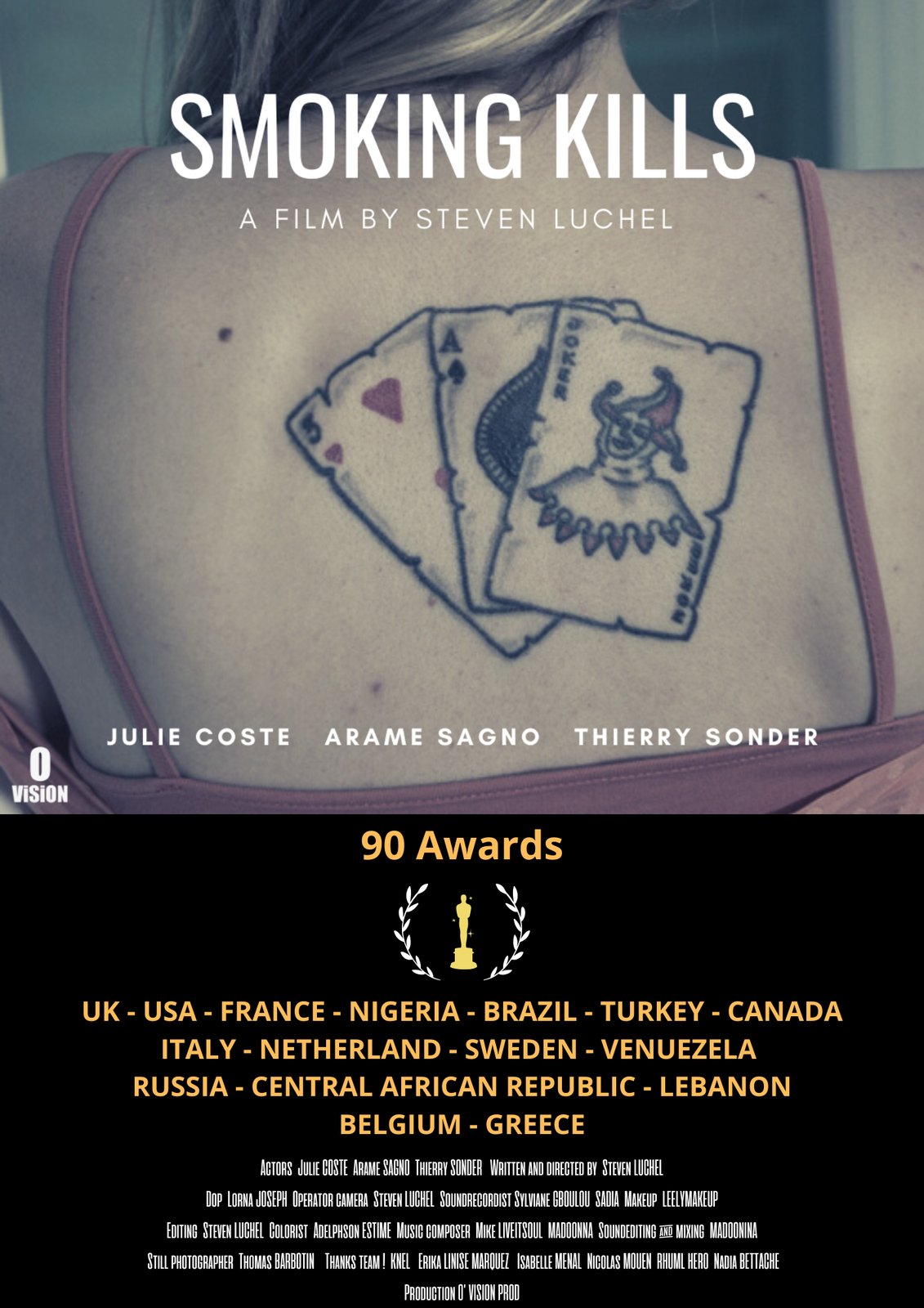 Smoking Kills - 90 prix, pays de sélection