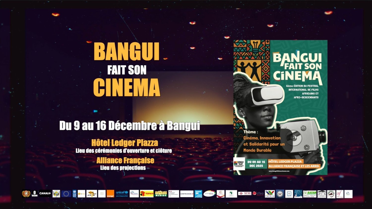 Bangui Fait son Cinéma - édition 2025, du 9 au 16 décembre